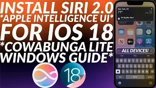 Install Siri 2.0 iOS 18 with Cowabunga Lite Windows | Get iOS 18 Siri Animation | No Jailbreak