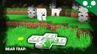 (☞ ͡° ͜ʖ ͡°)☞ Minecraft l How to make a working Bear trap!