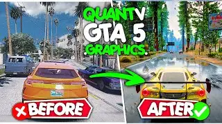 🔥How To Install Graphics Mod In GTA 5 ✅| QuantV Graphics Mod | Low End PC [ Working In 4 GB RAM ]