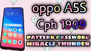 oppo a5s password unlock miracle box|cph1909 pattern unlock miracle