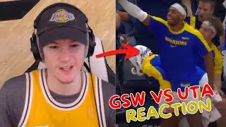 Reacting to Warriors vs Jazz Regular Season Game!