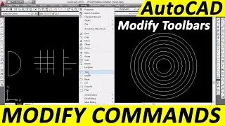 Modifiy commands in Autocad || modify toolbar in autocad || Autocad tutorial for beginners