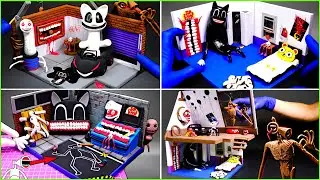 All TREVOR HENDERSON monsters rooms Compilation | Cartoon Cat, Siren Head, Bridge Worm