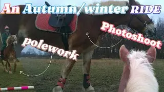 An Autumnal/Winter Ride! + Riding in my new Lemieux set!!🧡🍁🐴