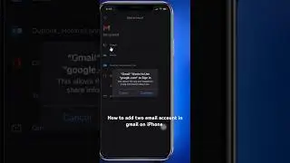 How to add two Gmail accounts in Gmail on iphone #smartphone #ios #tutorial