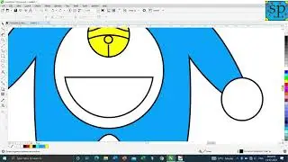 #017 | How To Make Doremon In CorelDraw | In Hindi | CorelDraw Design| By Sachin Prajapati
