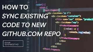 Git CLI Command Tutorial - How to link existing code base to a new GitHub.com Repo