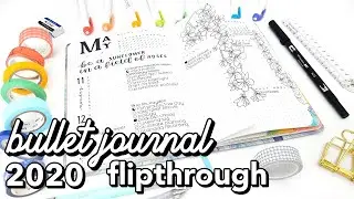 2020 Bullet Journal Flipthrough