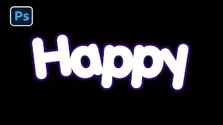 How to make glowing text in Photoshop | Text Glow Photoshop Tutorial