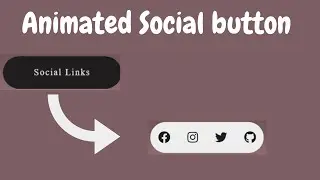 Social Media Buttons with Hover Animation using only HTML & CSS || Animated Social Media Buttons