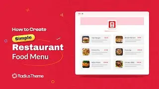 How to Create Simple Restaurant Food Menu with Food Menu Plugin