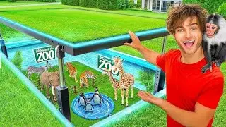 🦁 I Built a SECRET Zoo in My Backyard! 🦓🦒