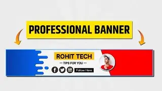 How to make Professional YouTube Banner On Mobile l YouTube Banner Kaise Banaye l Pixellab