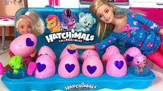 Видео для девочек Hatchimals Colleggtibles ХЭТЧИМАЛС Сюрприз Яйца Барби Распаковка Игрушек