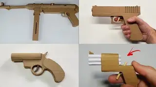4 INCRÍVEIS ARMAS DE PAPELÃO QUE VOCÊ PODE FAZER EM CASA