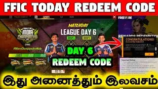 FFIC Day 6 Redeem Code //  Today Redeem Code in Free Fire Tamil - Maranam Free