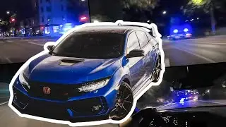 Ricer Honda Civic Type-R VS Police V90, XC70's, Transporters and more