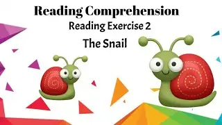 Reading Comprehension | Simple Sentences | reading for grade 1| Kindergarten| shelly The snail