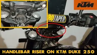 KTM Duke 250 Handlebar Riser Installation | DIY