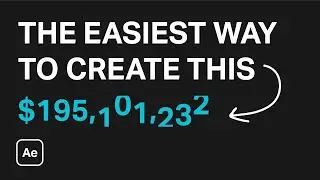 Make a sliding number counter in After Effects [THE EASY WAY]