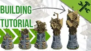 HUGE Fantasy Wizard Tower - Build Tutorial [Advanced]