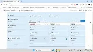 Technology Expenses Tracker | How to keep track of technology expenses using @Notion
