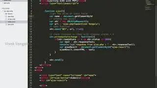 Learn Ajax with PHP : 13 Using Input Field to Submit Ajax Request