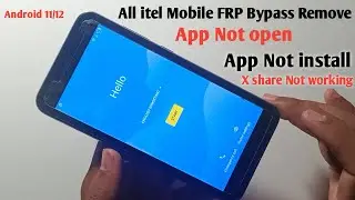 All itel Mobile FRP Bypass Remove ✓ App Not working || X share Not working || App Not install