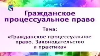 Урок 3. Участники гражданского процесса. Представительство в суде