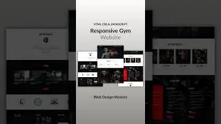 Responsive Gym Website Using HTML CSS & JavaScript  