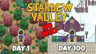 I Played 100+ Days of Stardew Valley WITHOUT using the Wiki | (Part 1)