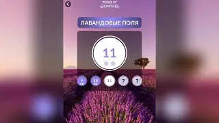 WOW (WORDS OF WONDERS) БОНУС Франция / Лавандовые поля / 11 уровень