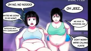 Eat! [version II] (weight gain comics) by Foxfire486 chubby anime weight gain