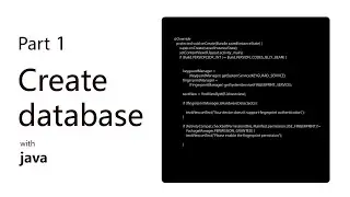 SQL database app   [ JAVA PART 1 ]