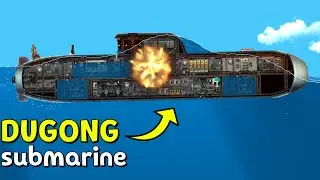 Submarine Dugong VS Bombs ◉ Floating Sandbox