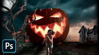 photoshop manipulation tutorial - Halloween edit - Photoshop CC 2020 tutorial