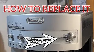 How to Replace Steam Hot Water Knob Lever on DeLonghi Magnifica Bean to Cup Coffee Machine