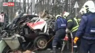 КРУПНОЕ ДТП НА ЛЕНИНГРАДСКОМ ШОССЕ.03.03.2010