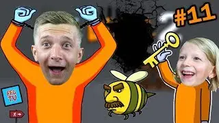 СБЕЖАЛИ ИЗ ТЮРЬМЫ Стикман в игре One LEVEL 2 #11 Побег Стикмана! Детский ЛеТспле