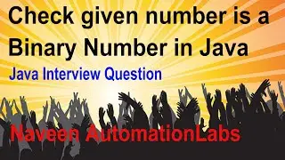 Check given number is a Binary Number in Java