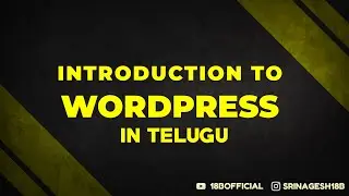 Introduction to WordPress In Telugu