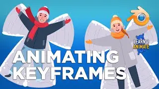 Snow Angels: Animating the Characters, Grease Pencil. Using Keyframes in 2D Animation!