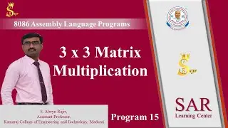 Program 15: 3x3 Matrix Multiplication | 8086 Assembly Language Program | emu8086