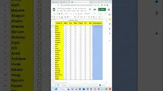 How to make online Attendance sheet | Technical with Urvashi