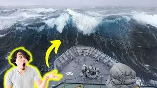 😱TOP 5 EMBARCACIONES ATRAPADAS En OLAS MONSTRUOSAS ☠️🌊🚢