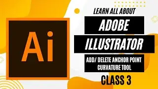 Add anchor point tool, Delete anchor point tool and Curvature tool in Urdu / Hindi