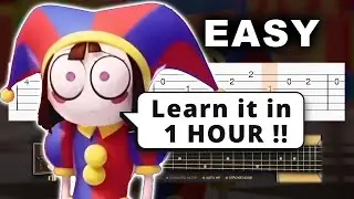 The Amazing Digital Circus - Ending Theme - EASY Guitar tutorial (TAB)