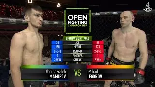 Кубок Великоросс - Время новых героев 1. OFC. Mihail Egorov VS Abdulazizbek Mamirov