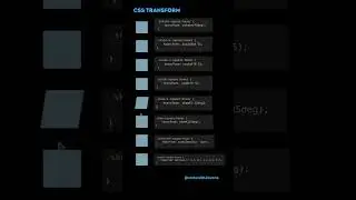 How to use CSS Transform animations - CSS Transform, find more on link in comments #shorts