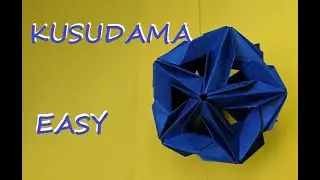 Легкая кусудама из 30 модулей | Easy paper kusudama